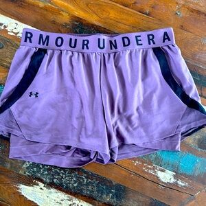 Under Armour Purple 2in1 Shorts